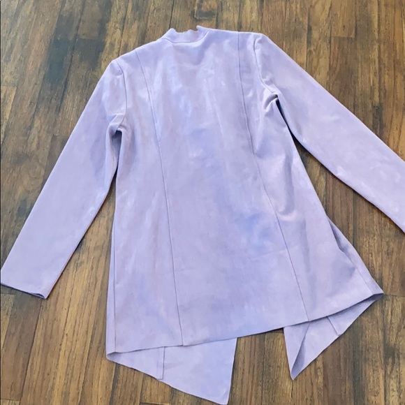 Chico’s Faux Suede Open Front Blazer Jacket - Picture 2 of 7